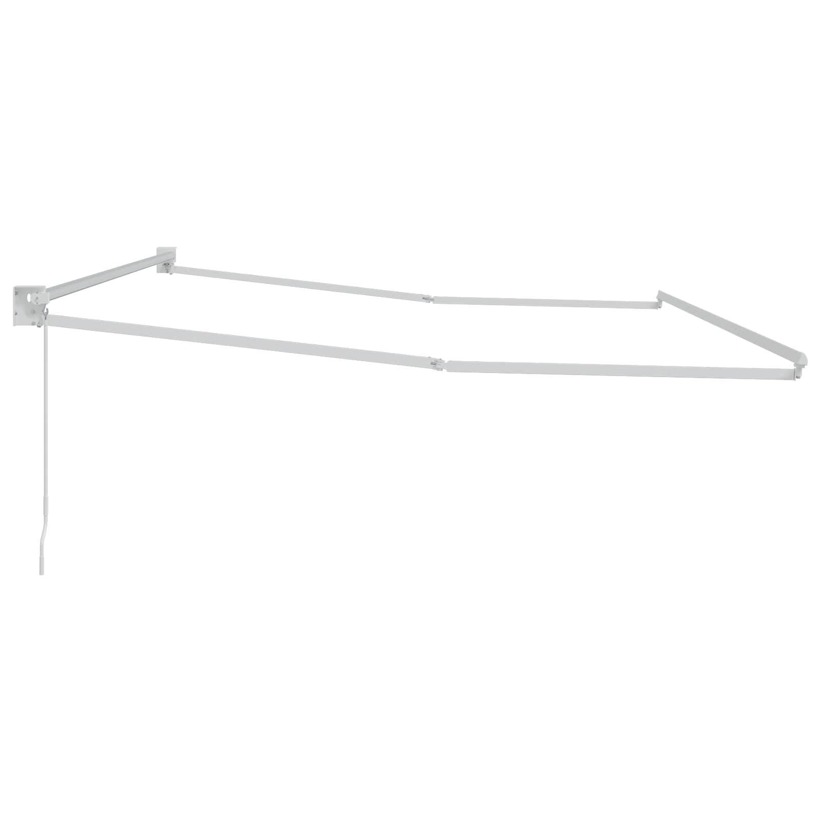 Telaio per tende da sole retrattile manuale Bianco 4 x 2 m | homemem39