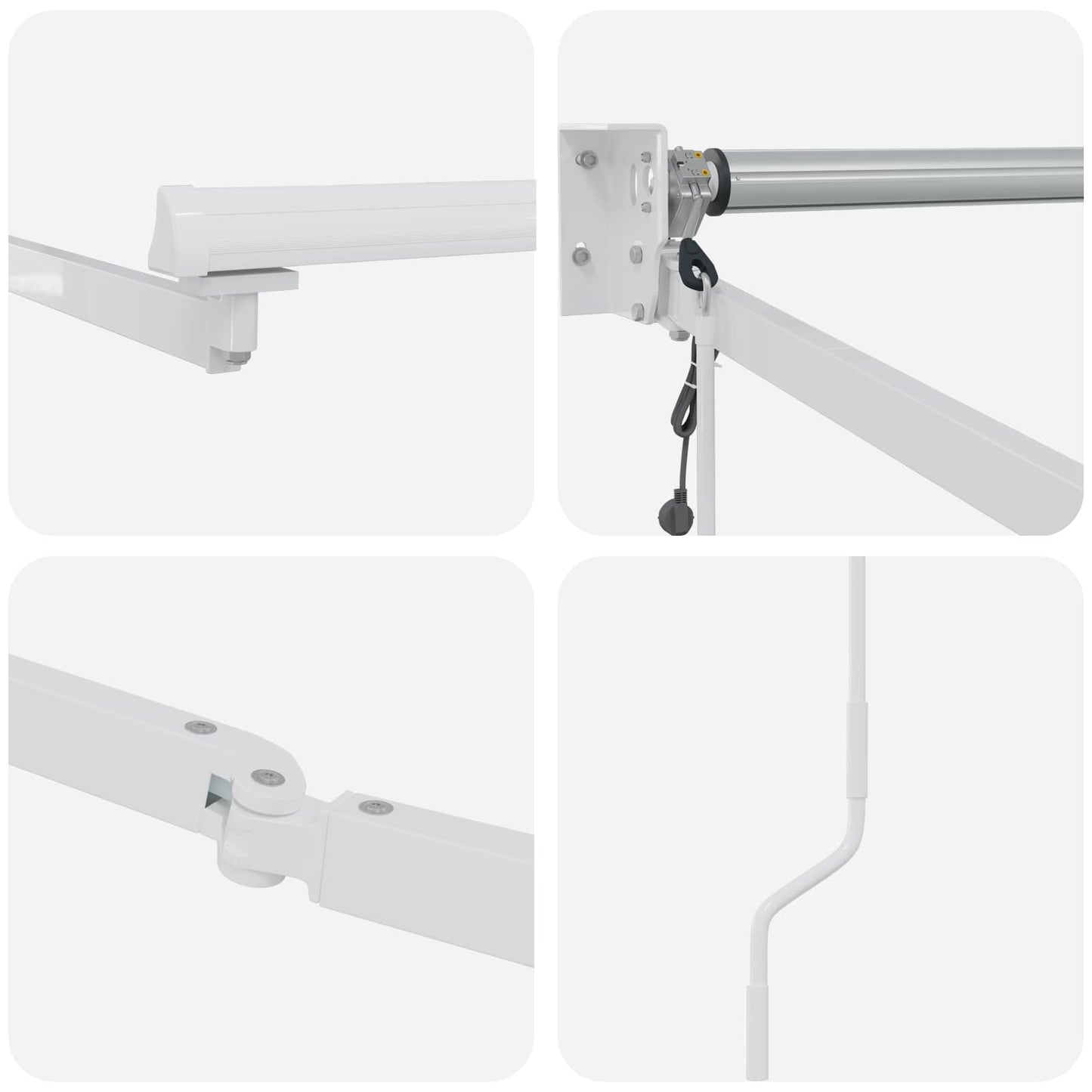Struttura della tenda elettrica retrattile Bianco 3 x 2 m | homemem39