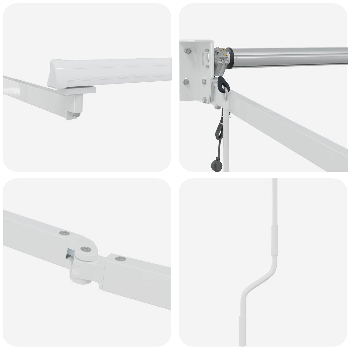Struttura della tenda elettrica retrattile Bianco 4 x 2 m | homemem39