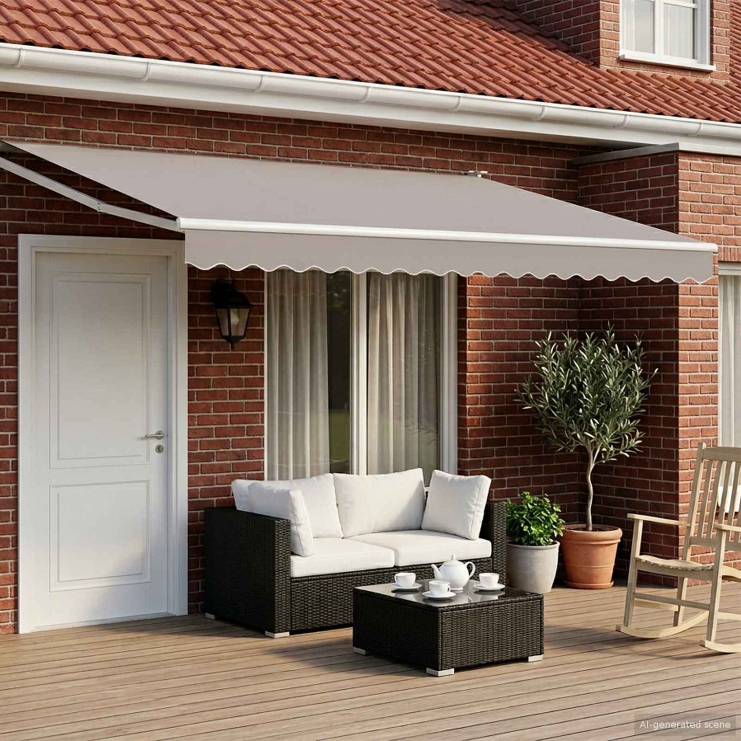 Struttura della tenda elettrica retrattile Bianco 4 x 2 m | homemem39