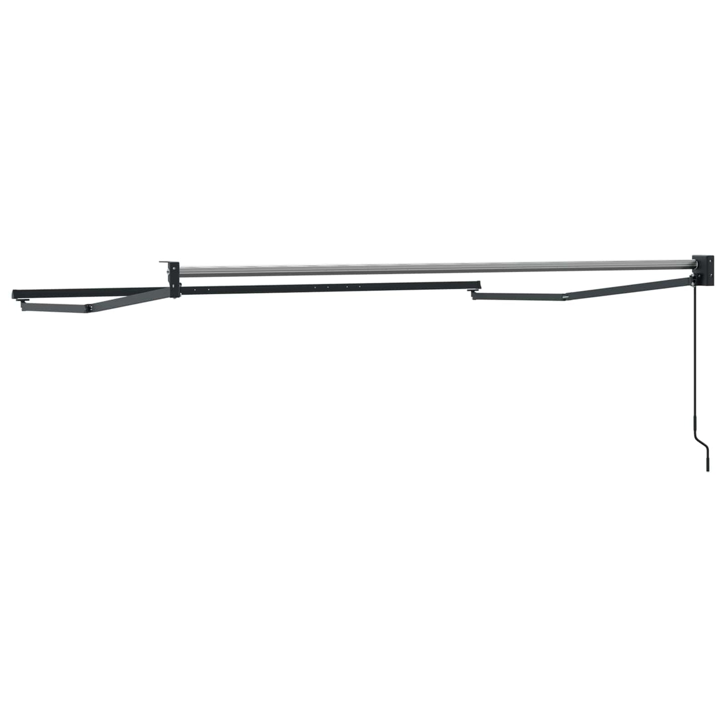 Telaio per tende da sole retrattile manuale Antracite 3,5 x 2 m | homemem39