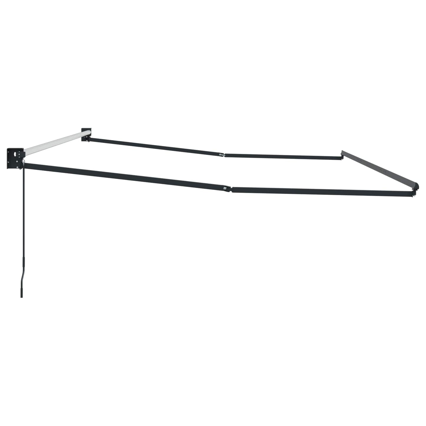Telaio per tende da sole retrattile manuale Antracite 4 x 2 m | homemem39