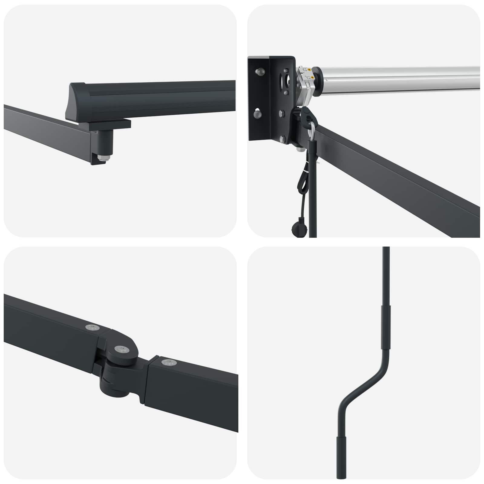 Struttura della tenda elettrica retrattile Antracite 4 x 2 m | homemem39
