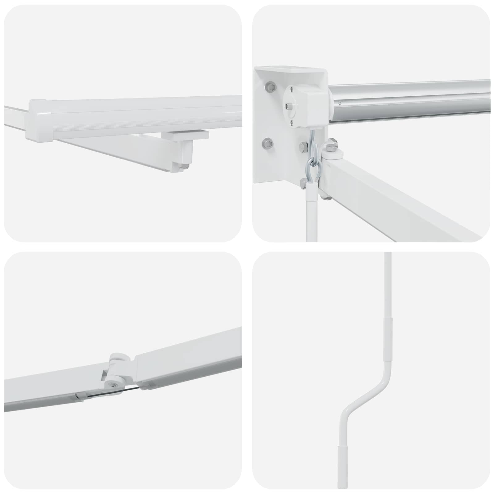 Struttura della tenda elettrica retrattile Bianco 3 x 2 m | homemem39