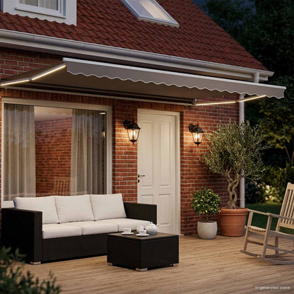 Struttura della tenda elettrica retrattile Bianco 4 x 2 m | homemem39