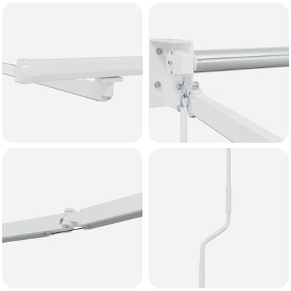 Struttura della tenda elettrica retrattile Bianco 4,5 × 3 m | homemem39