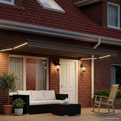 Struttura della tenda elettrica retrattile Antracite 5 x 3 m | homemem39