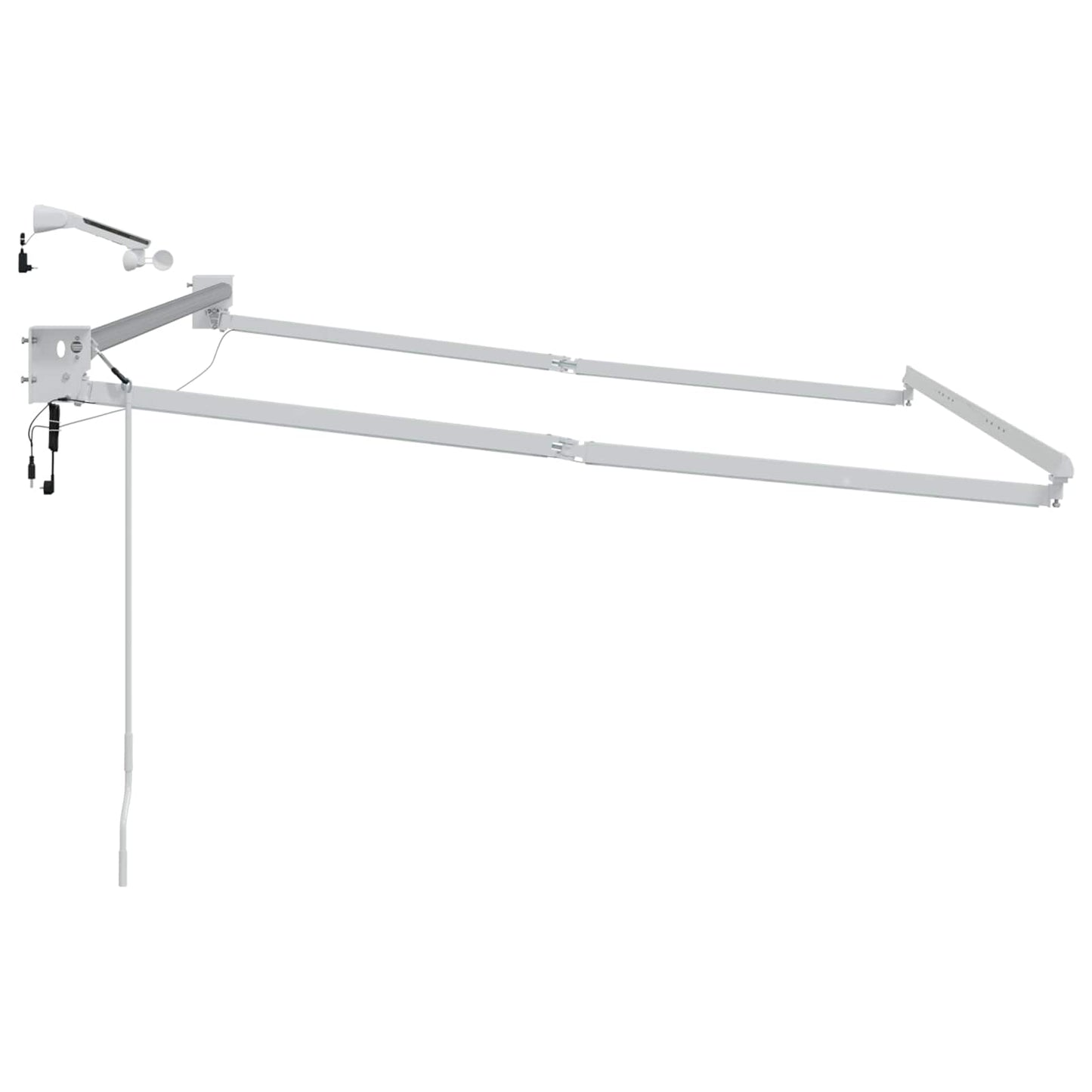 Struttura della tenda elettrica retrattile Bianco 3,5 x 2,5 m | homemem39