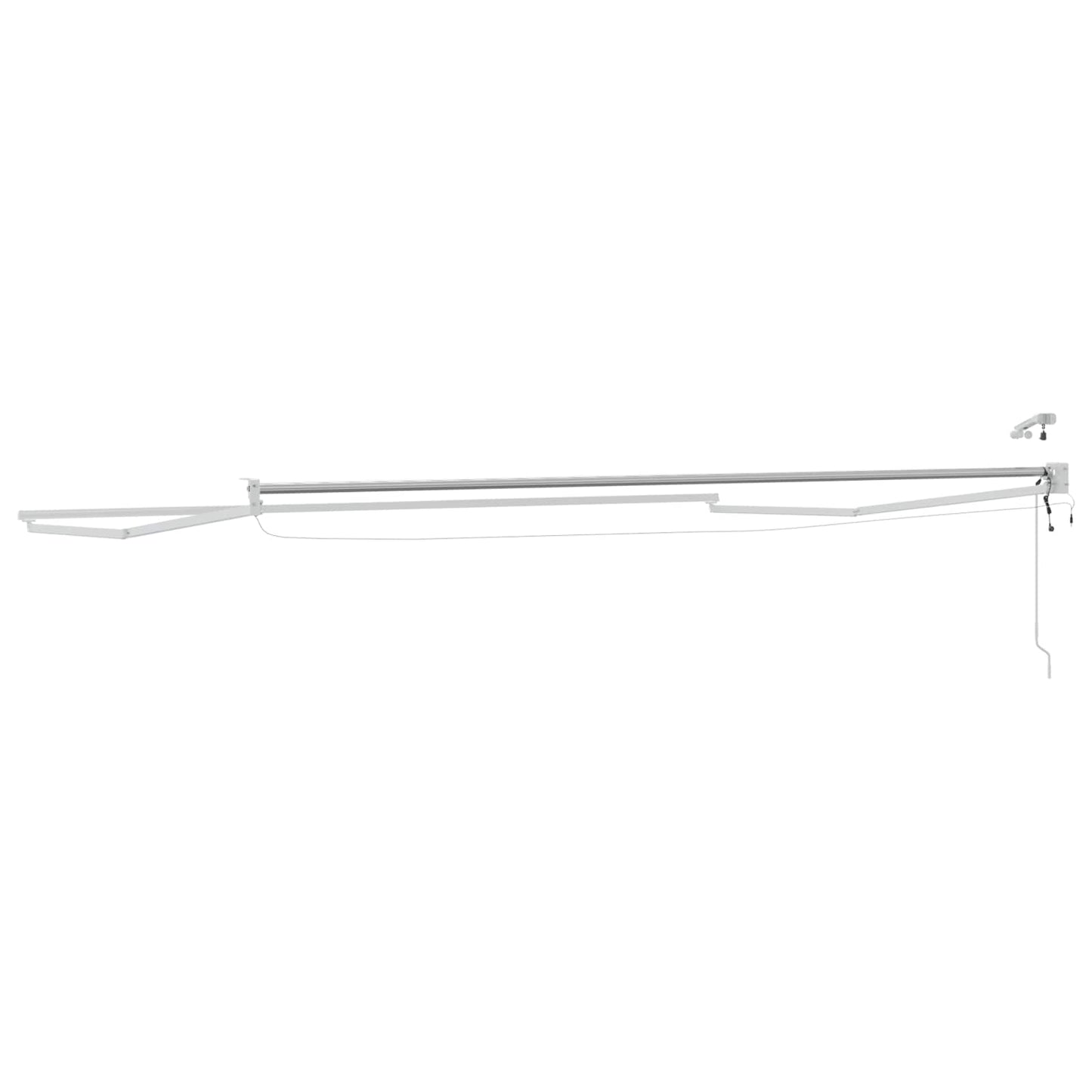Struttura della tenda elettrica retrattile Bianco 4,5 × 3 m | homemem39