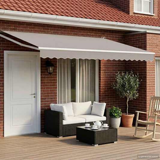 Struttura della tenda elettrica retrattile Bianco 5 x 3 m | homemem39