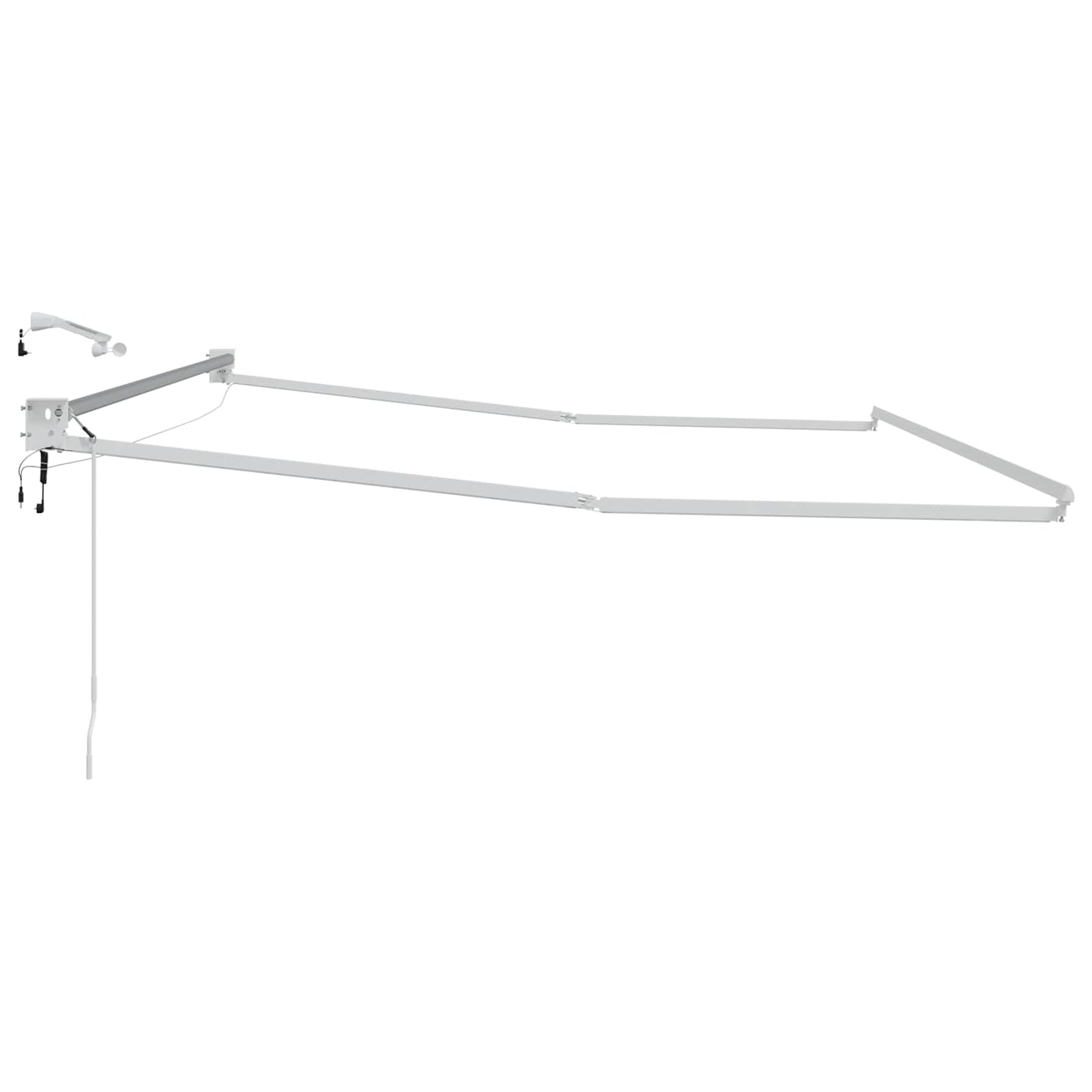 Struttura della tenda elettrica retrattile Bianco 5 x 3 m | homemem39