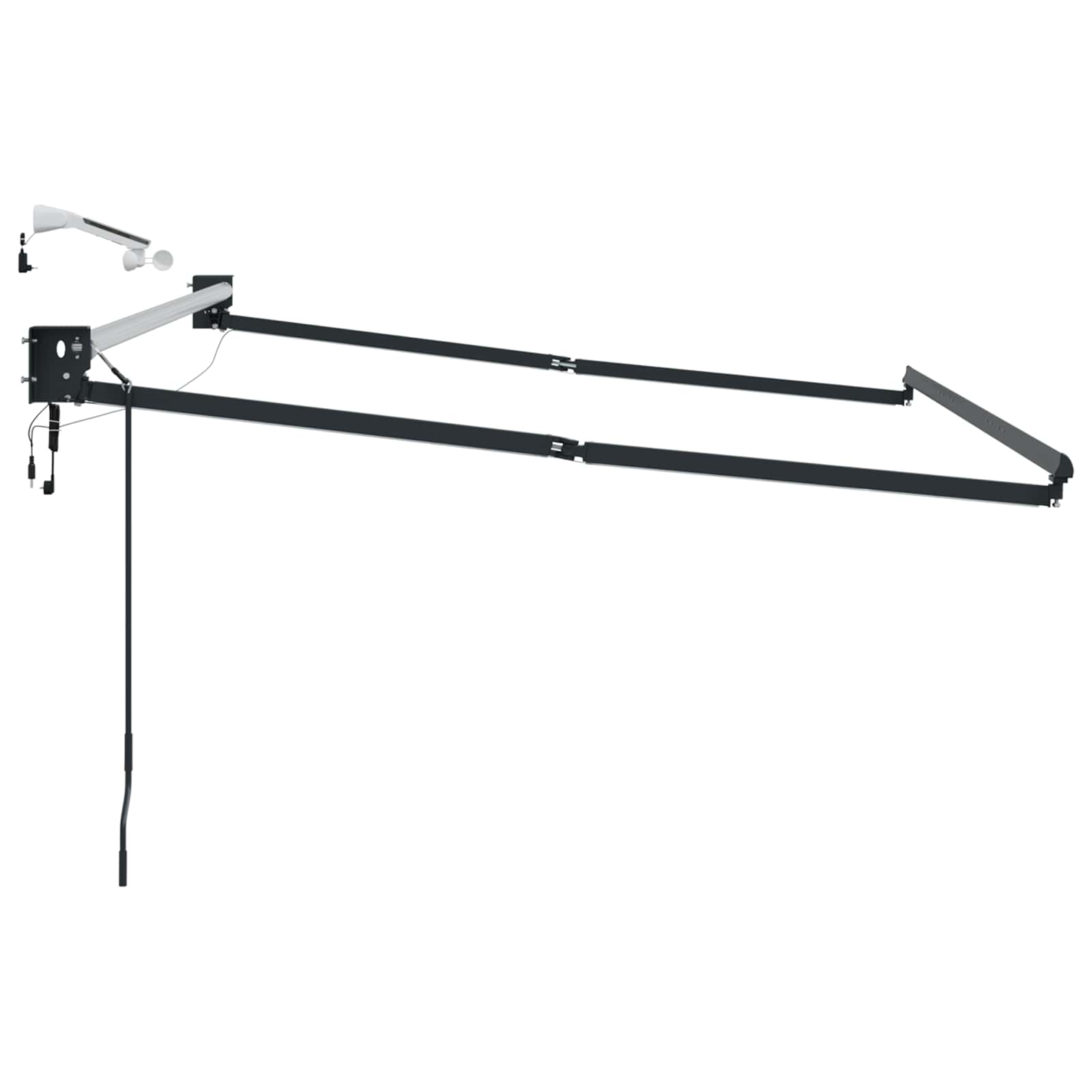 Struttura della tenda elettrica retrattile Antracite 2,5 x 2 m | homemem39