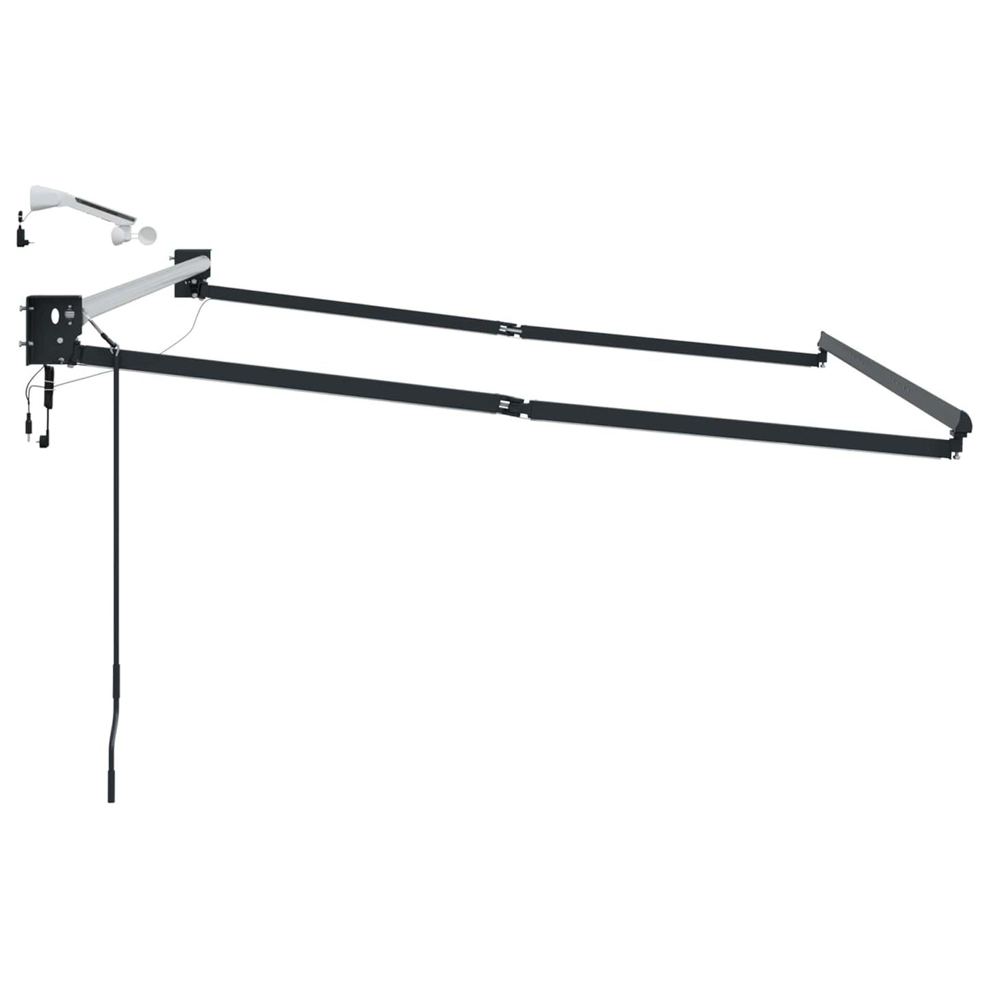 Struttura della tenda elettrica retrattile Antracite 3,5 x 2 m | homemem39