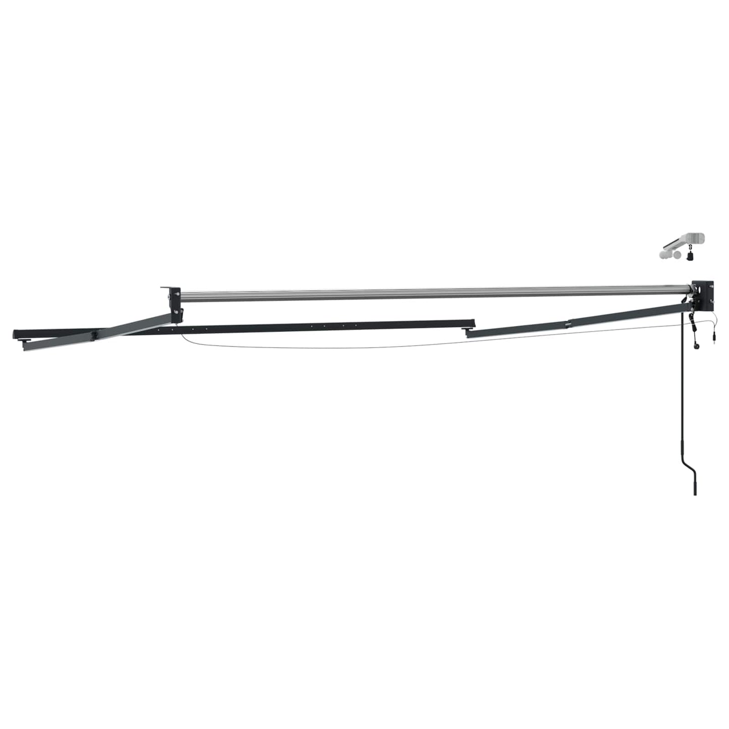 Struttura della tenda elettrica retrattile Antracite Alluminio | homemem39