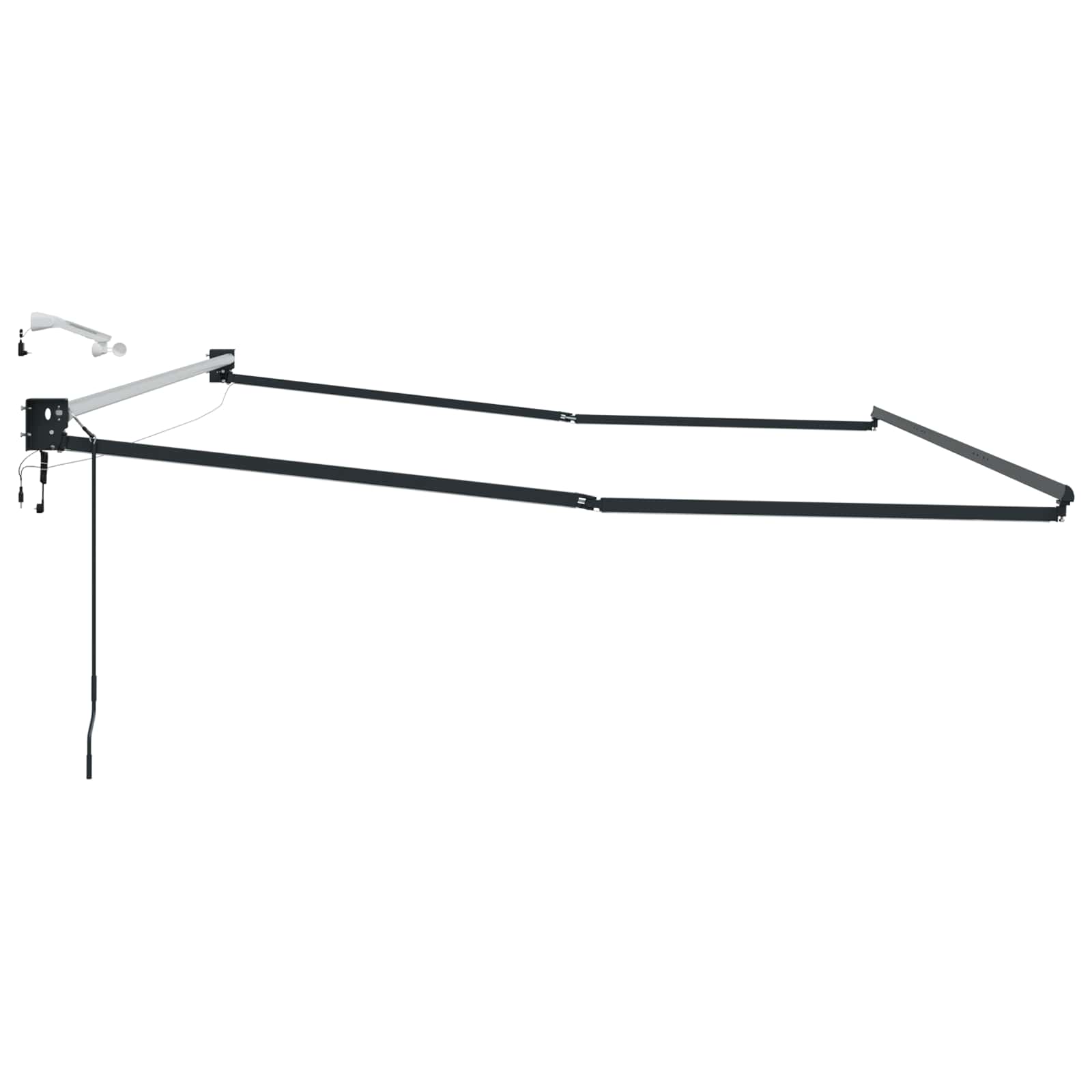 Struttura della tenda elettrica retrattile Antracite 4,5 × 3 m | homemem39