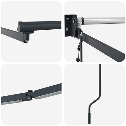 Struttura della tenda elettrica retrattile Antracite 4 x 2 m | homemem39