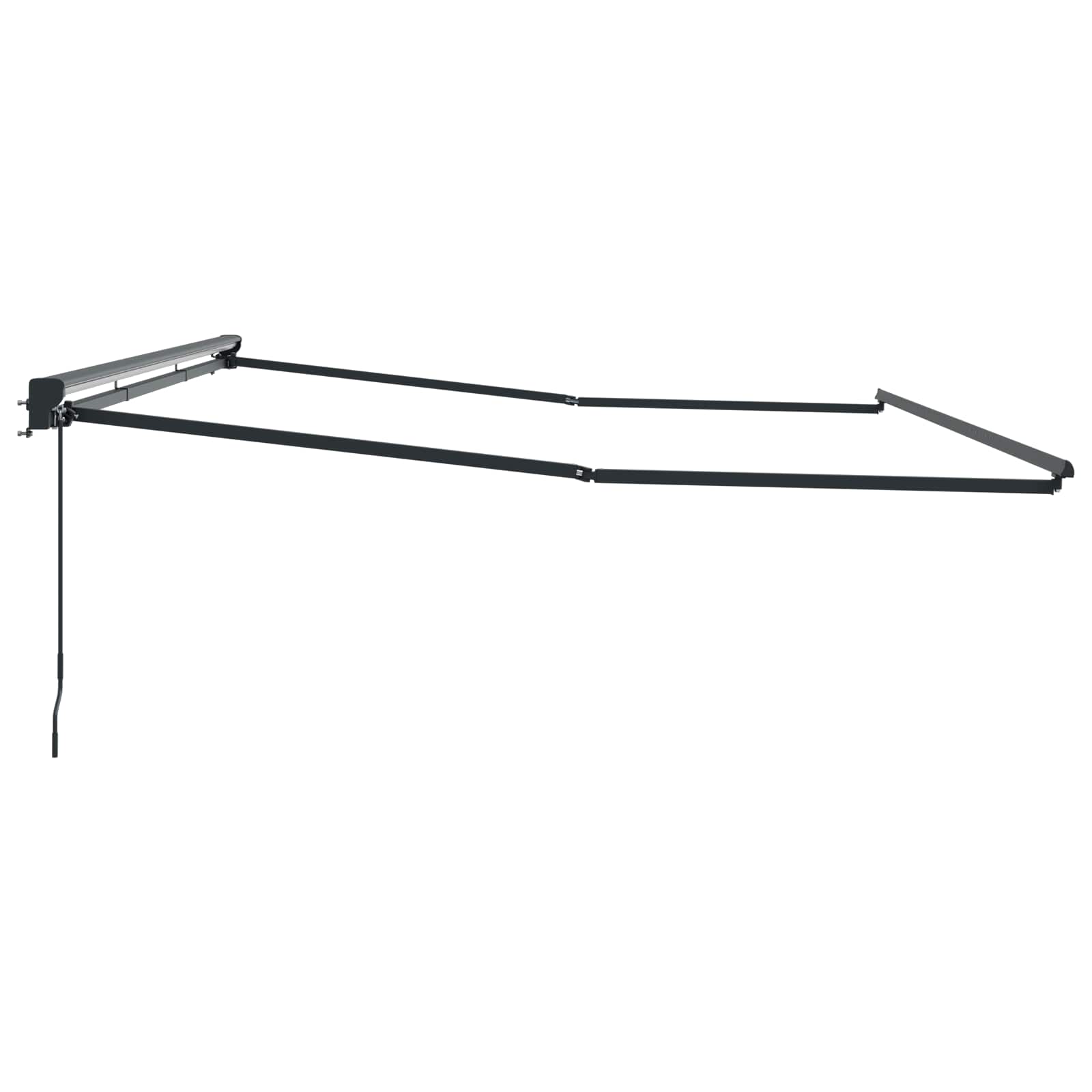 Telaio di tenda manuale Regolabile Antracite 4 x 2 m Acciaio | homemem39