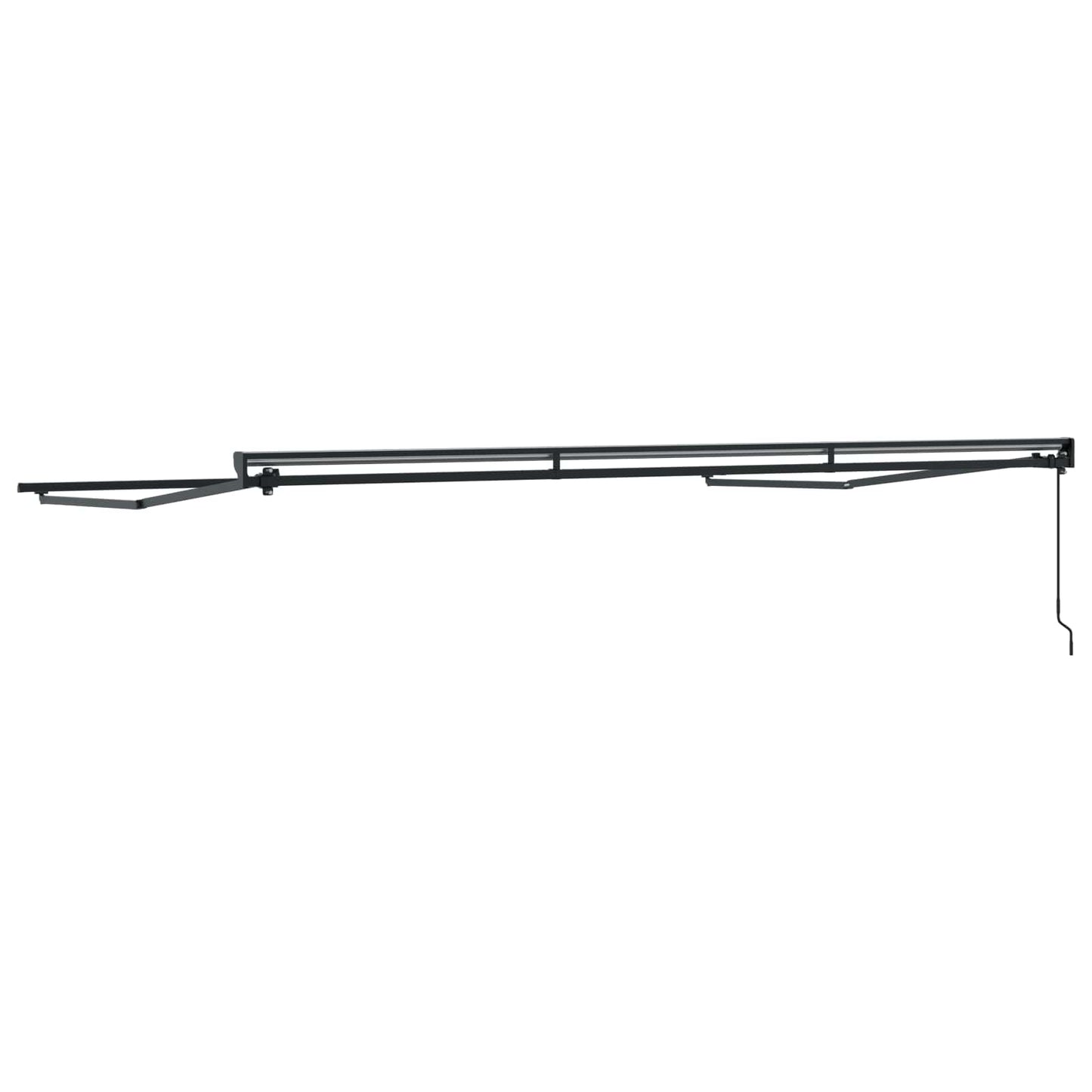 Telaio di tenda manuale Regolabile Antracite 4 × 3,5 m Acciaio