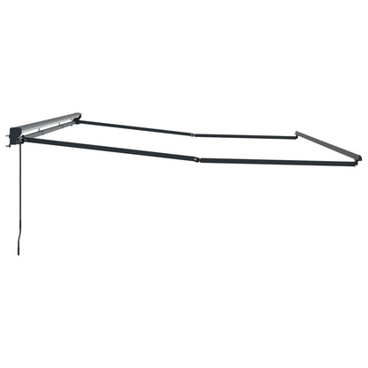 Telaio di tenda manuale Regolabile Antracite 4 × 3,5 m Acciaio