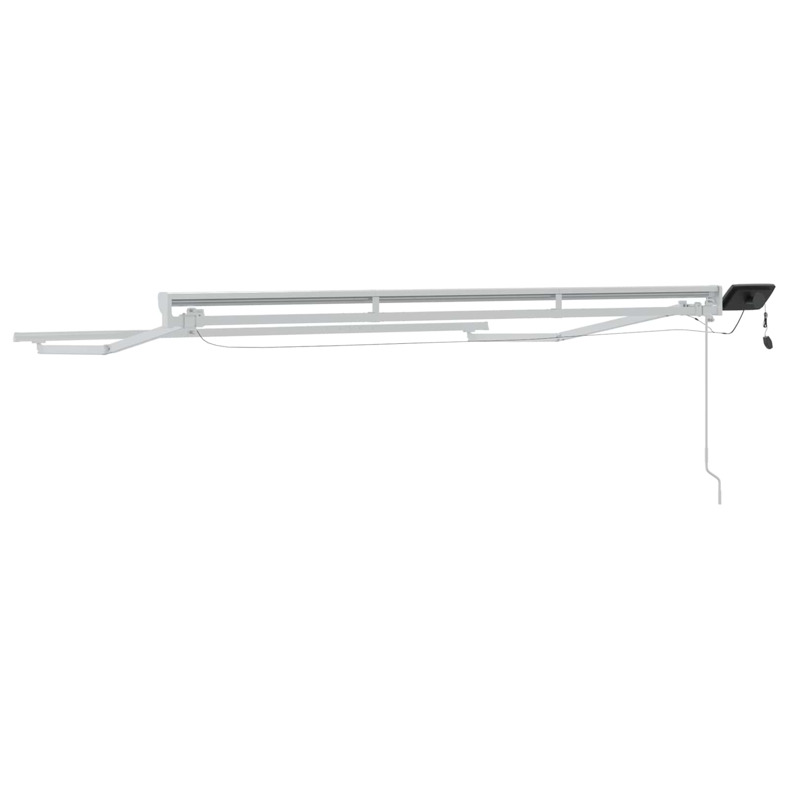 Cornice per Tenda Manuale con LED Bianco 3 x 2 m Alluminio | homemem39