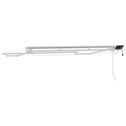 Cornice per Tenda Manuale con LED Bianco 3 x 2 m Alluminio | homemem39