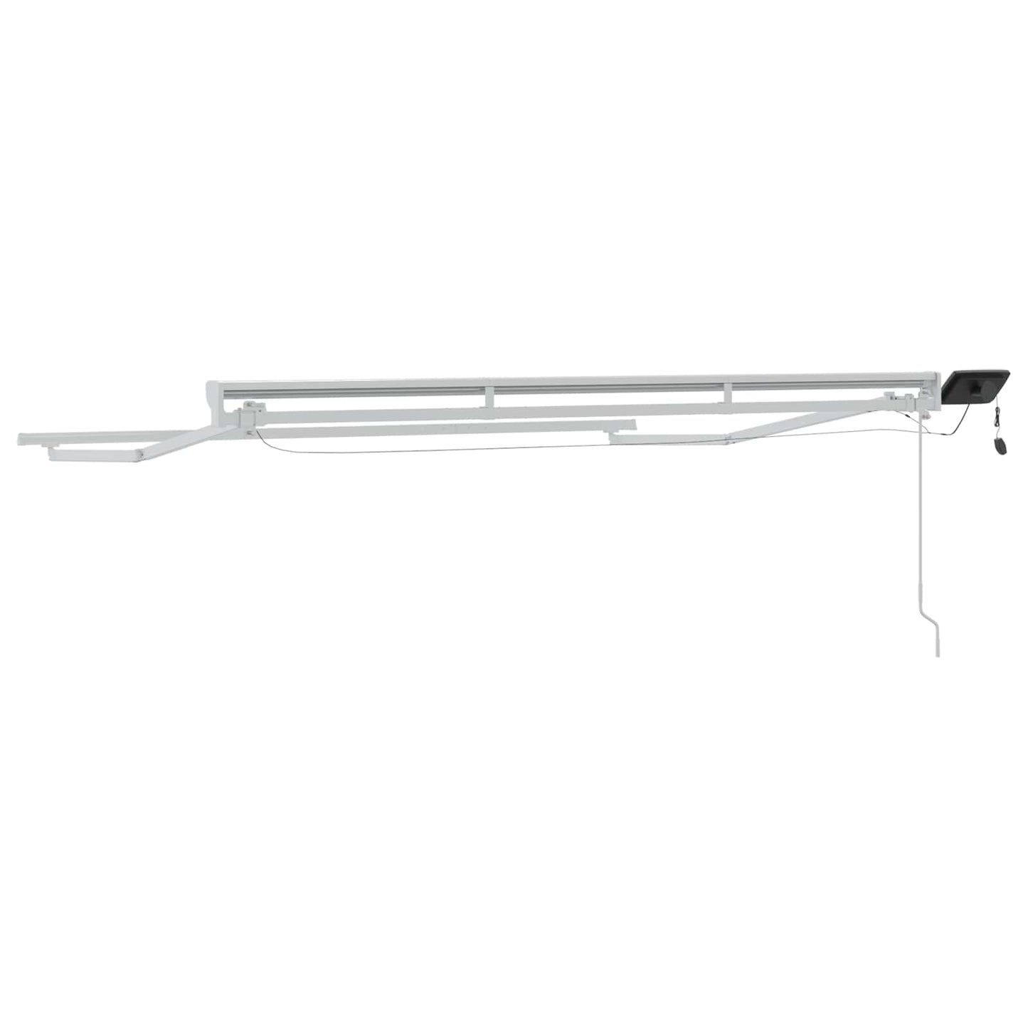 Cornice per Tenda Manuale con LED Bianco 3 x 2,5 m Alluminio | homemem39