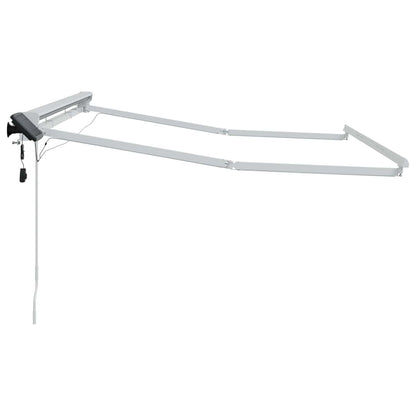 Cornice per Tenda Manuale con LED Bianco 3,5 x 2,5 m Alluminio | homemem39