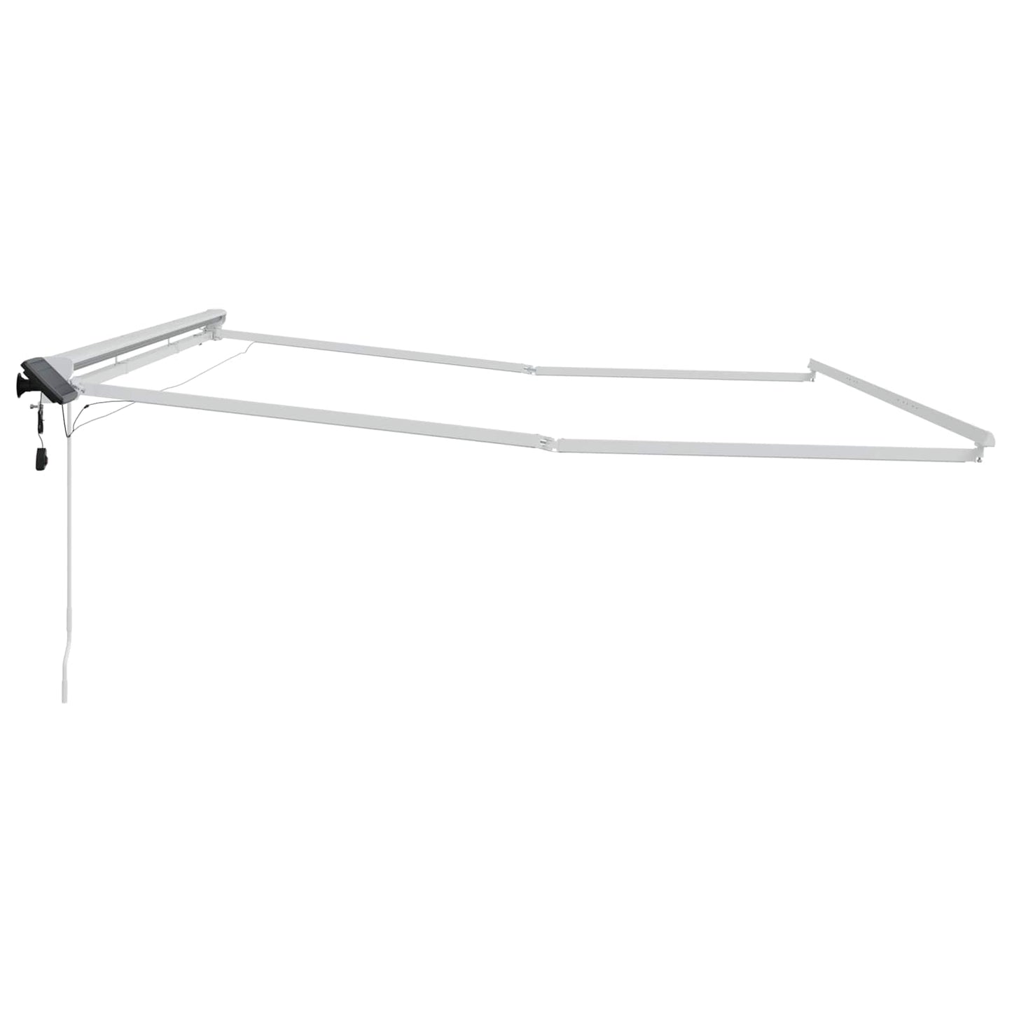 Cornice per Tenda Manuale con LED Bianco 5 x 3 m Alluminio | homemem39