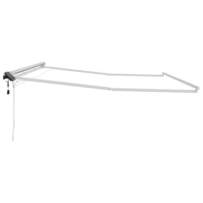 Cornice per Tenda Manuale con LED Bianco 5 × 3,5 m Alluminio | homemem39