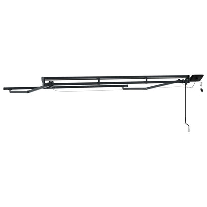 Cornice per Tenda Manuale con LED Antracite 3 x 2 m Alluminio | homemem39