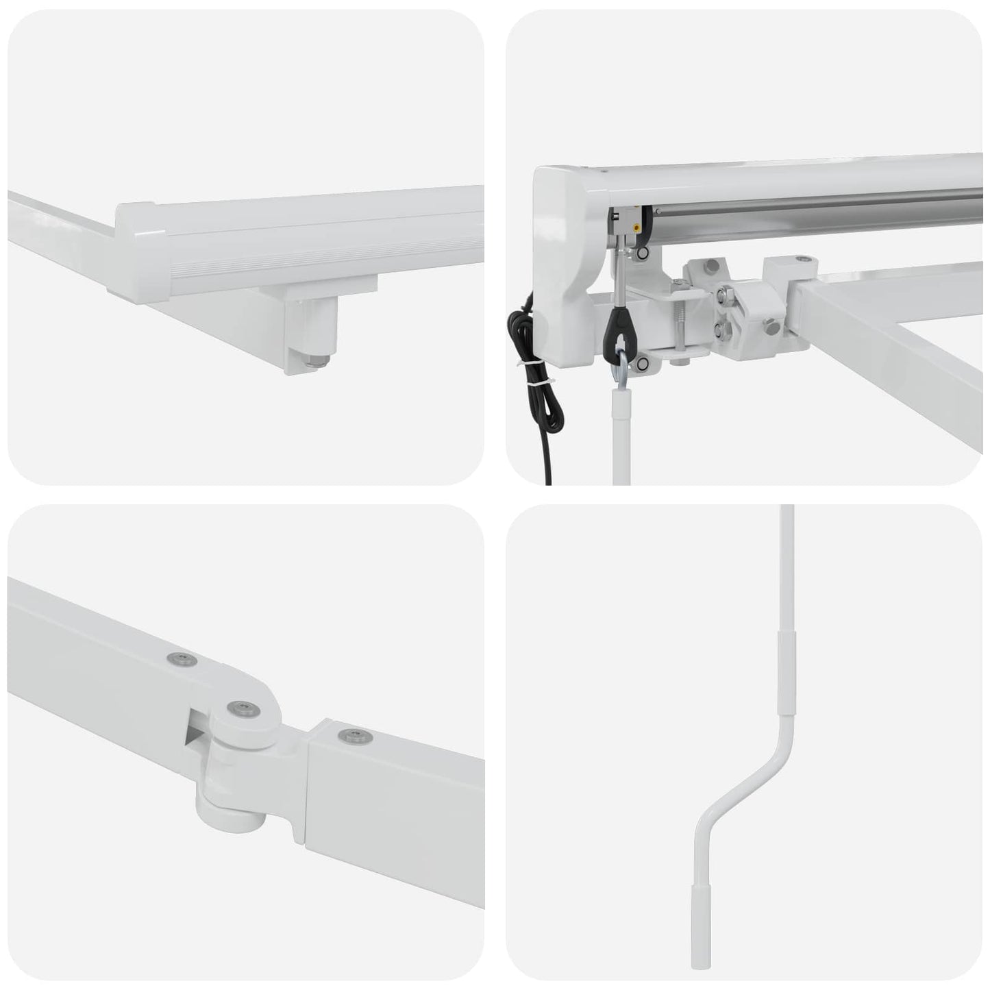 Struttura della tenda elettrica retrattile Bianco 3 x 2,5 m | homemem39