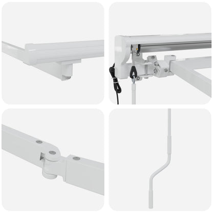 Struttura della tenda elettrica retrattile Bianco 3,5 x 2,5 m