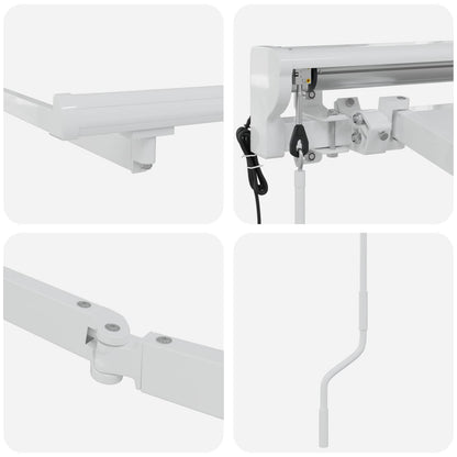 Struttura della tenda elettrica retrattile Bianco 4,5 × 3,5 m | homemem39