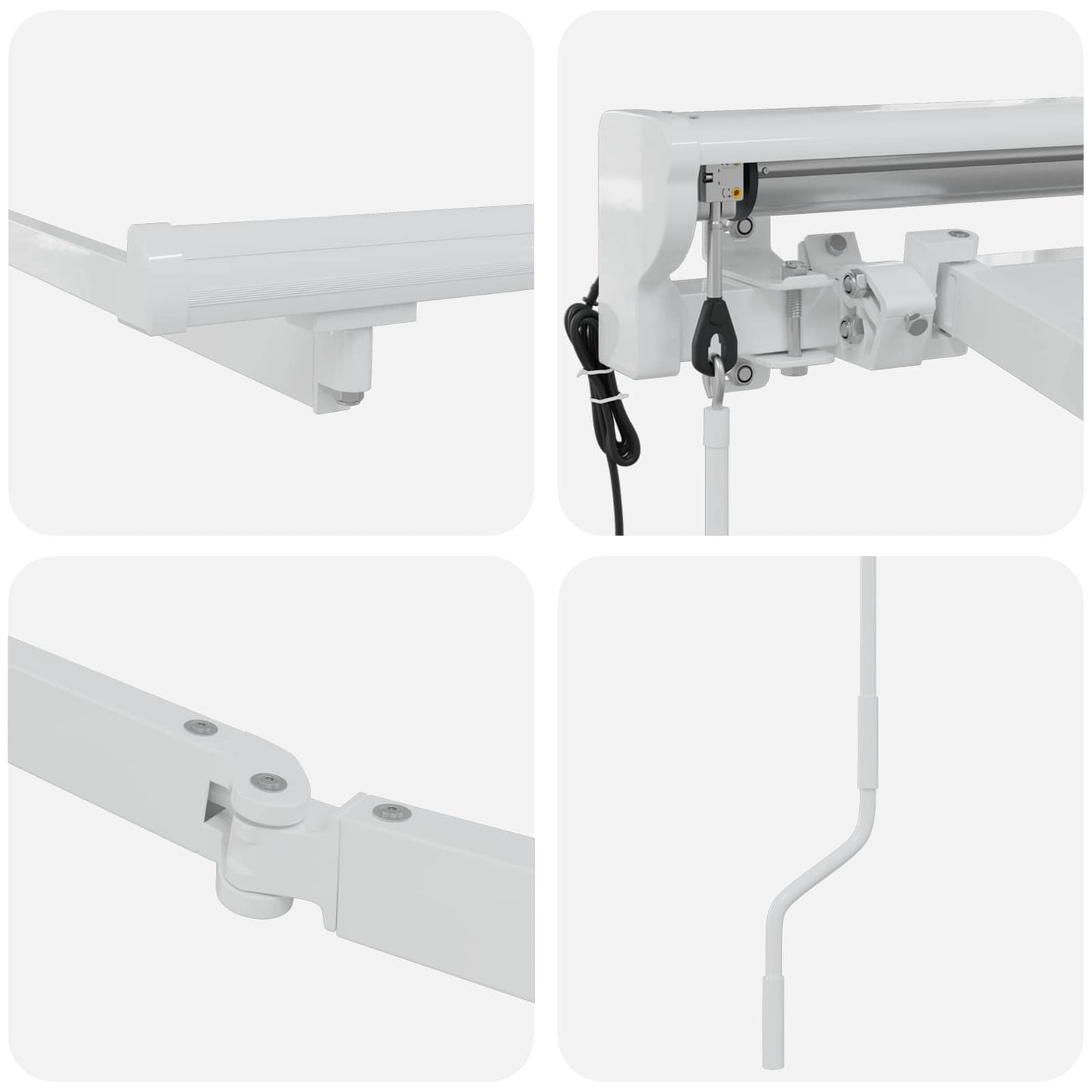 Struttura della tenda elettrica retrattile Bianco 5 x 3 m | homemem39