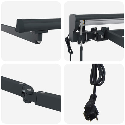 Struttura della tenda elettrica retrattile Antracite 2,5 x 2 m | homemem39
