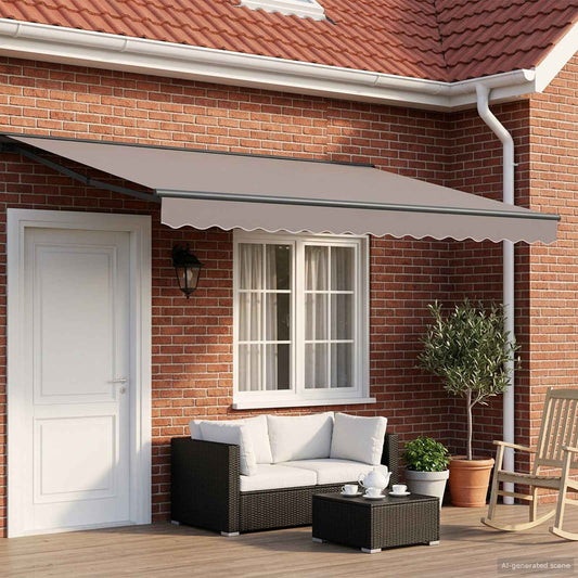 Struttura della tenda elettrica retrattile Antracite 4 x 2 m | homemem39