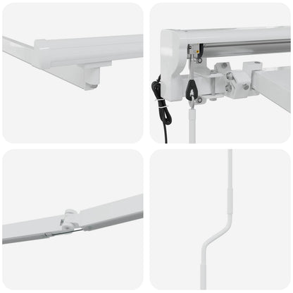 Telaio tenda elettrica con LED Bianco 4 x 2 m Alluminio | homemem39