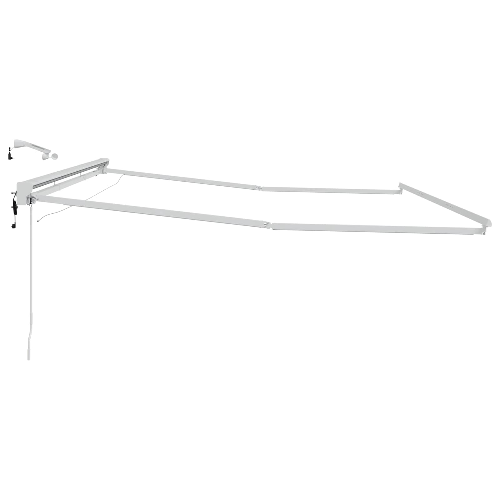 Telaio tenda elettrica con LED Bianco 4 x 2 m Alluminio | homemem39