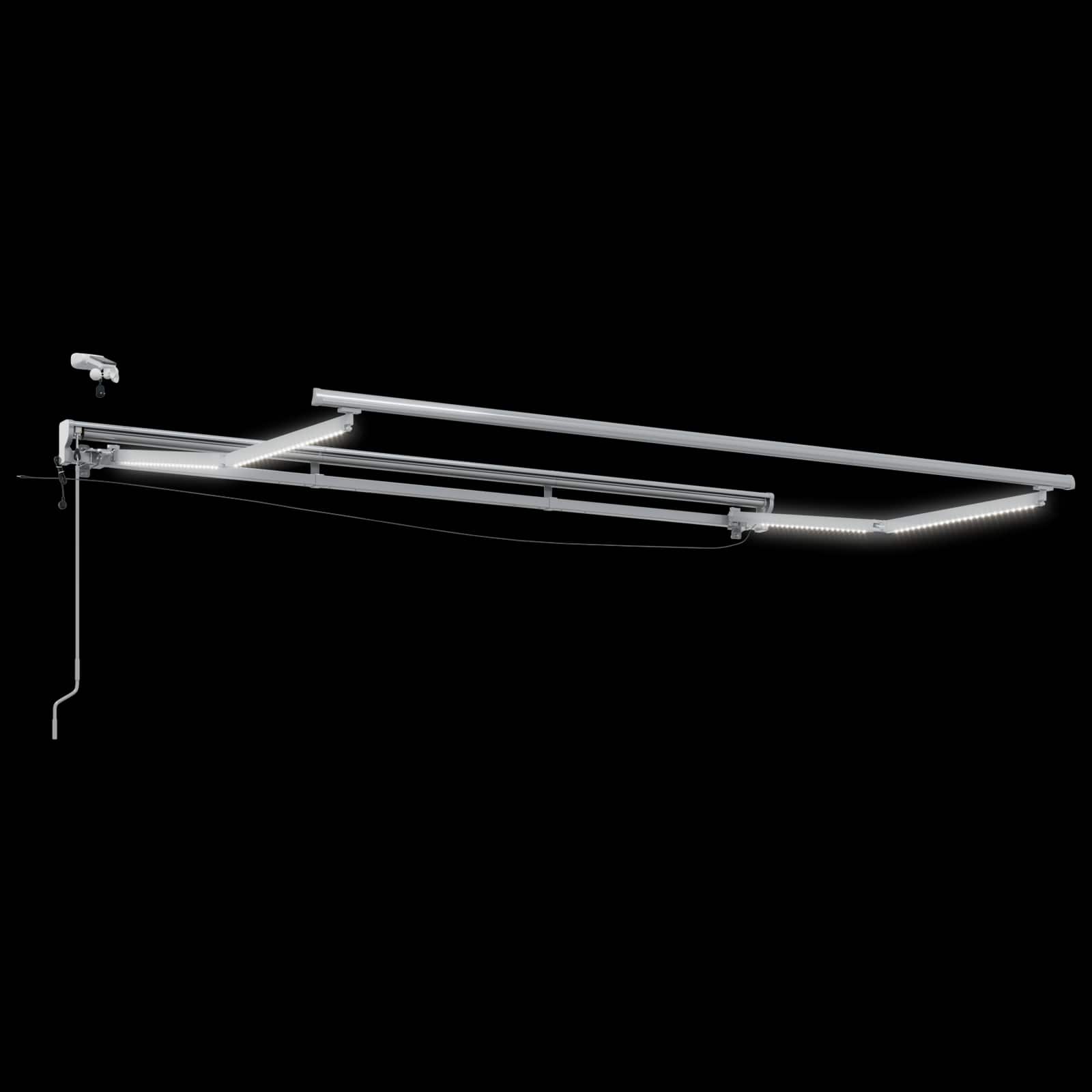 Telaio tenda elettrica con LED Bianco 3,5 x 2,5 m Alluminio | homemem39