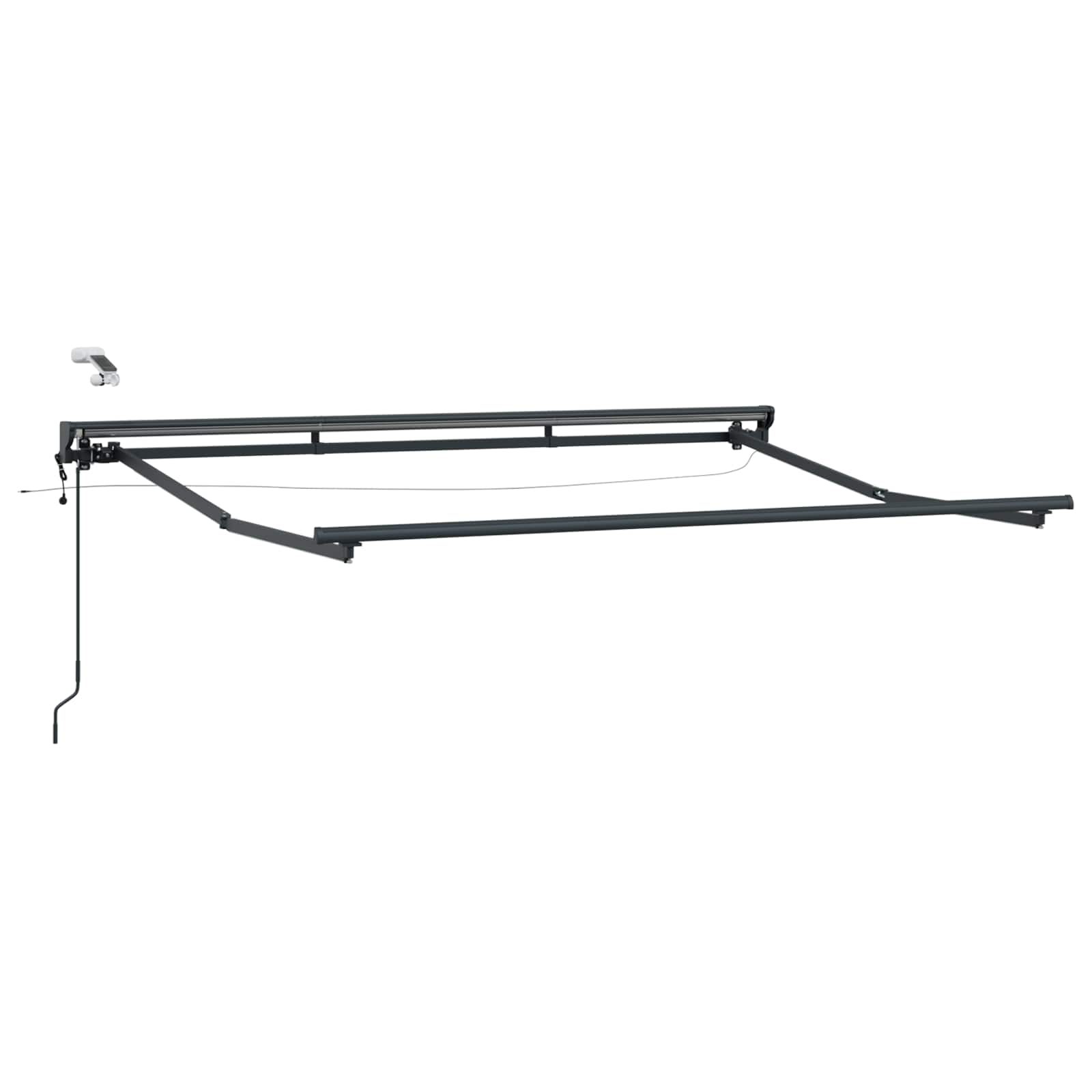 Telaio tenda elettrica con LED Antracite 2,5 x 2 m Alluminio | homemem39