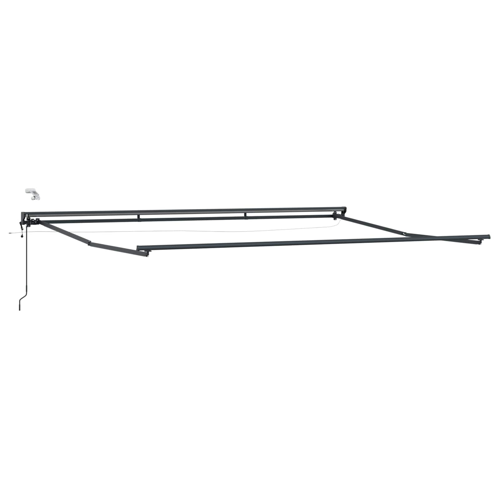 Telaio tenda elettrica con LED Antracite 4,5 × 3 m Alluminio | homemem39