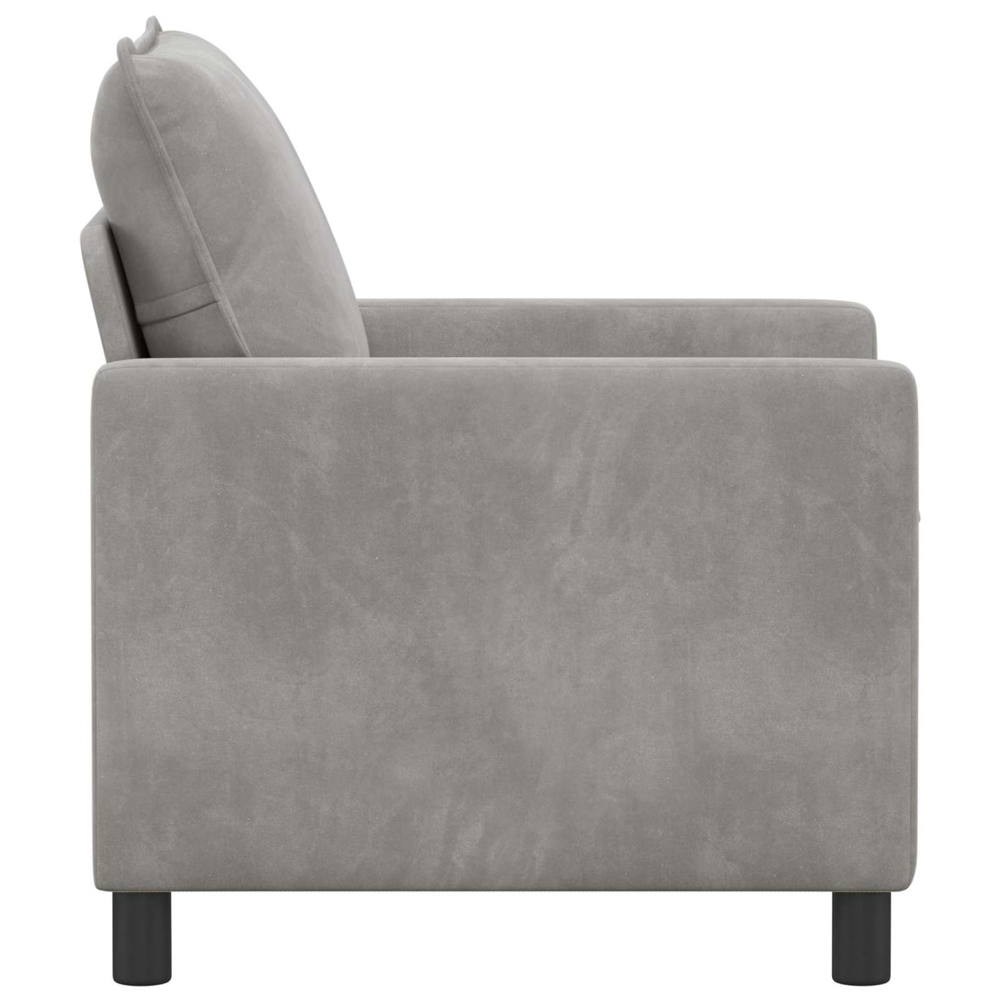 Divano Grigio Chiaro 76 x 81 x 87,5 cm Velluto | homemem39