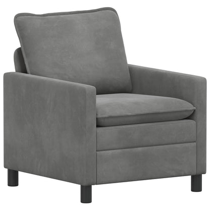 Divano Grigio Scuro 76 x 81 x 87,5 cm Velluto | homemem39