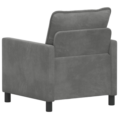 Divano Grigio Scuro 76 x 81 x 87,5 cm Velluto | homemem39