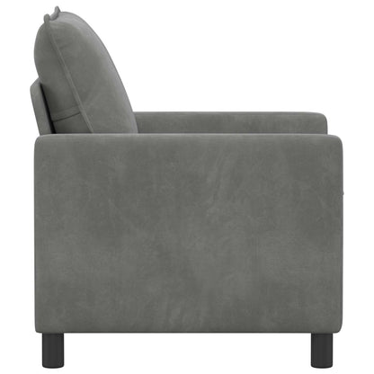 Divano Grigio Scuro 76 x 81 x 87,5 cm Velluto | homemem39