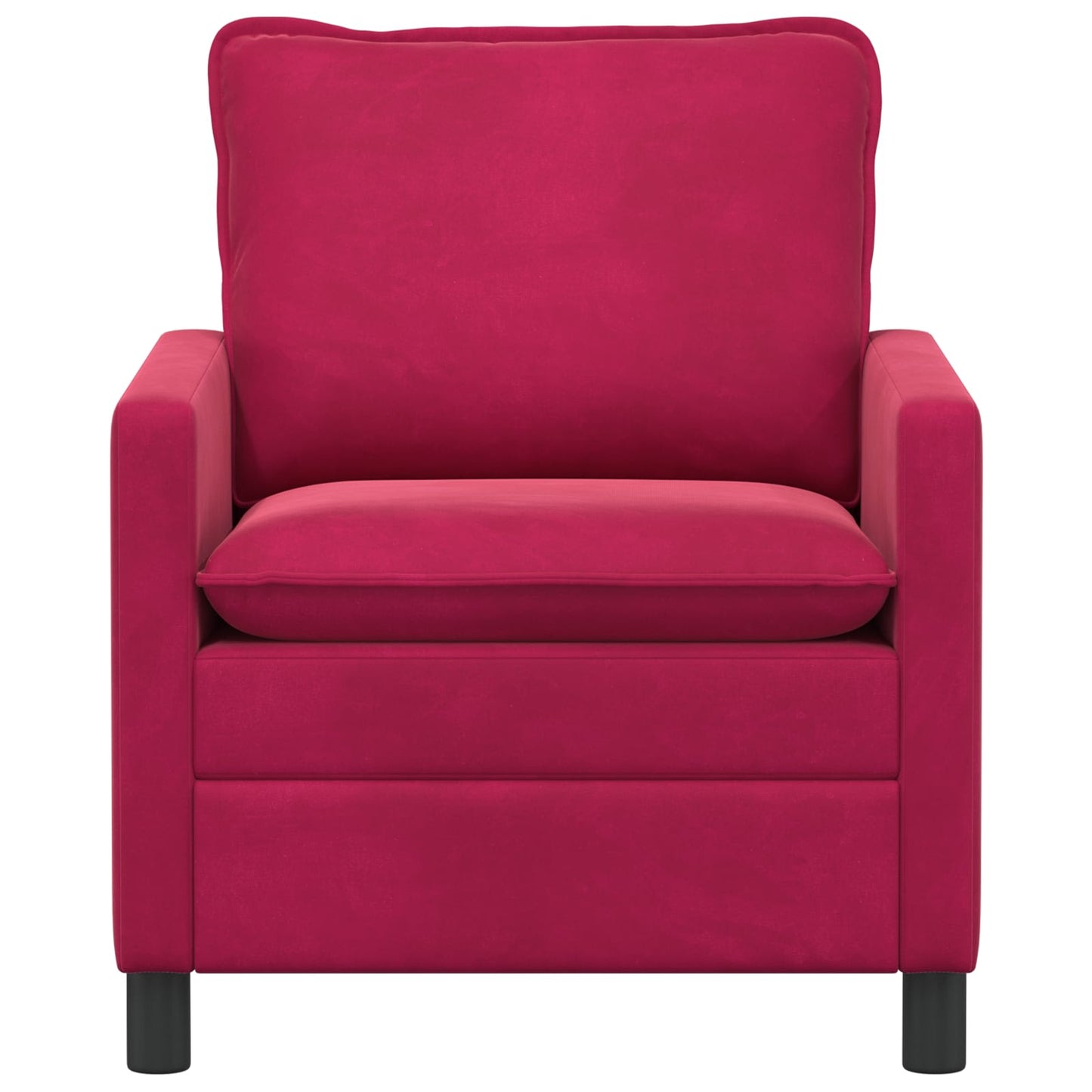 Divano Rosso Vino 76 x 81 x 87,5 cm Velluto | homemem39