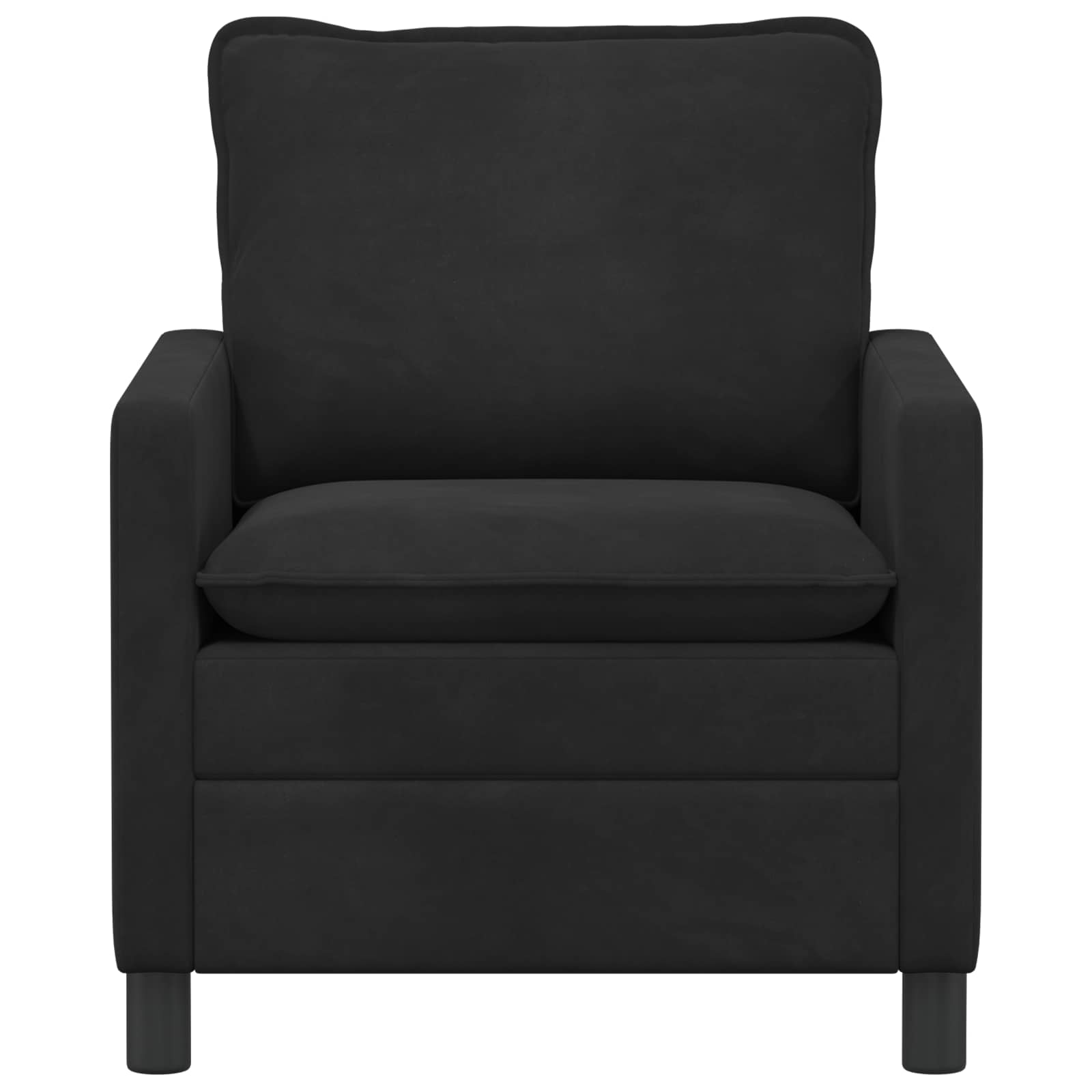 Divano Nero 76 x 81 x 87,5 cm Velluto | homemem39