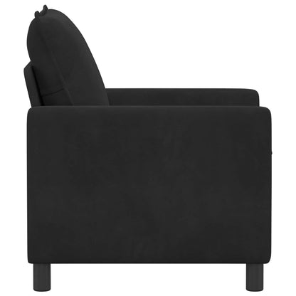Divano Nero 76 x 81 x 87,5 cm Velluto | homemem39
