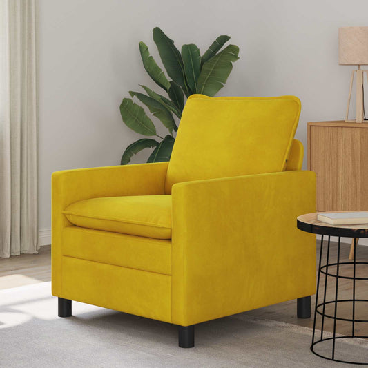 Divano Giallo 76 x 81 x 87,5 cm Velluto | homemem39