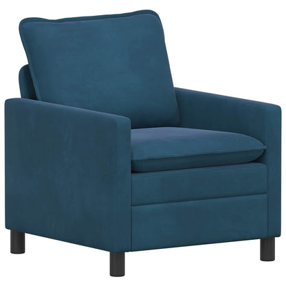Divano Blu 76 x 81 x 87,5 cm Velluto | homemem39